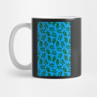 mistletoe on blue Mug